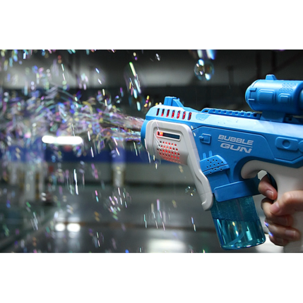 Пистолет пузырьковый Douyin Bubble Gun, детский генератор мыльных пузырей, 10 отверстий, 2 цвета