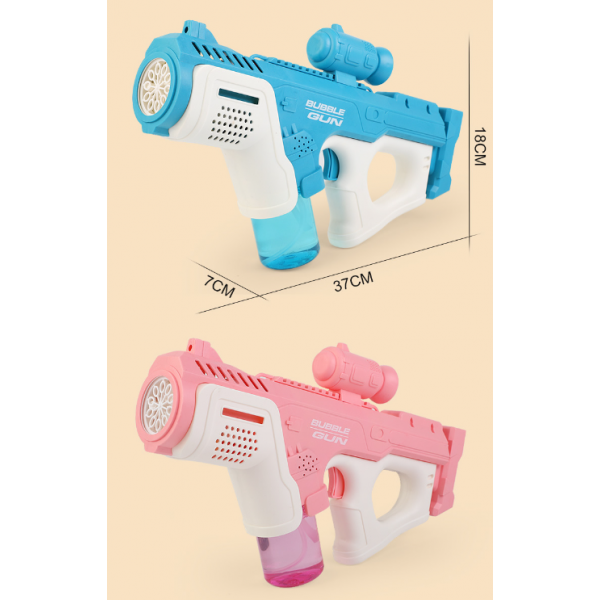 Пистолет пузырьковый Douyin Bubble Gun, детский генератор мыльных пузырей, 10 отверстий, 2 цвета