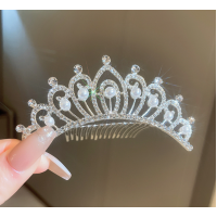 Корона, Діадема для волосся "Dimond crown", діадема корона, срібло