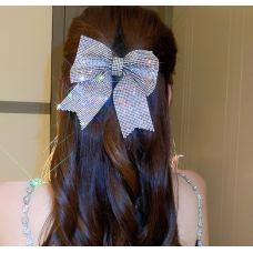 Шпилька - бант для волосся зі стразами "Shine Star", бант для волосся, 13х14,5 см