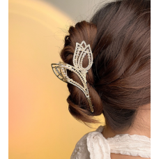 Затискач для волосся "Rich Shine", золото, 11,5 см