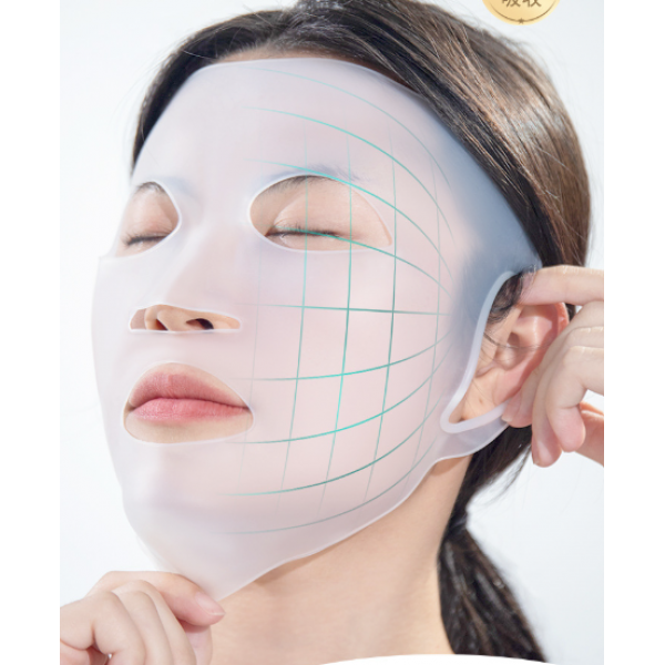 Маска з гіпоалергенного силікону, Gecomo Soft Mask, прозора, 21,5х29 см, 1 шт