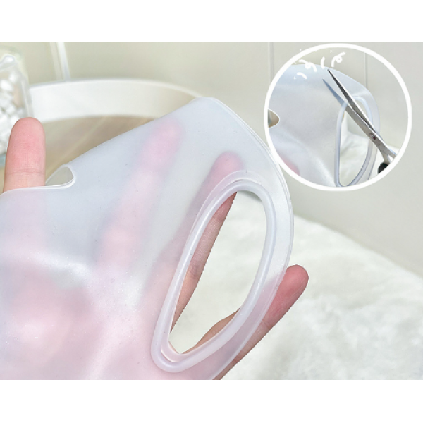 Маска з гіпоалергенного силікону, Gecomo Soft Mask, прозора, 21,5х29 см, 1 шт