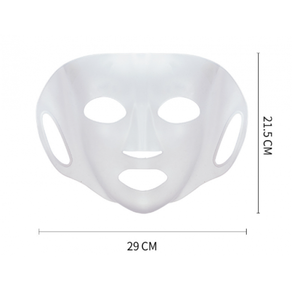 Маска з гіпоалергенного силікону, Gecomo Soft Mask, прозора, 21,5х29 см, 1 шт