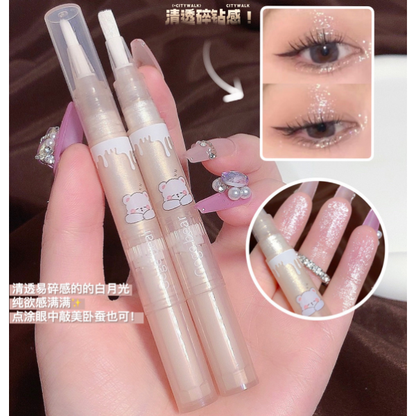 Тени перламутровые для век Gege Bear Liquid Eyeshadow, жидкие блестящие тени для глаз, 3 вида, 2 г