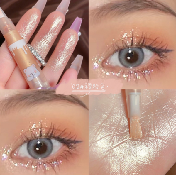 Тени перламутровые для век Gege Bear Liquid Eyeshadow, жидкие блестящие тени для глаз, 3 вида, 2 г