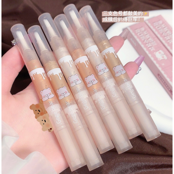Тени перламутровые для век Gege Bear Liquid Eyeshadow, жидкие блестящие тени для глаз, 3 вида, 2 г