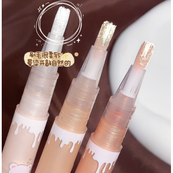 Тени перламутровые для век Gege Bear Liquid Eyeshadow, жидкие блестящие тени для глаз, 3 вида, 2 г