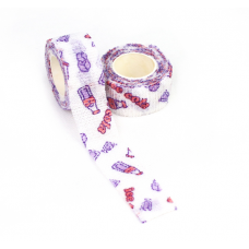 Бинт еластичний Coban 2,5 см, Кола, фіксуючий, самозакріплюючий, бинт кобан, самоклеючий, аутоадгезійний бинт, 2,5 см х 4,5 м