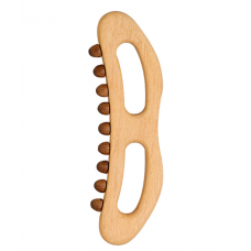 Шкребок Гуаша, дерев`яна палиця, масажер для Гуаша, акупунктурна палиця для масажу, 8 масажних точок, 26 см