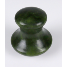 Шкребок ГуаШа Грибок із нефриту, натуральний нефритовий масажер ГуаШа, 3,5х3,8 см