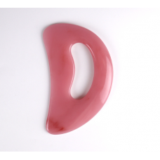 Шкребок Гуаша, пластина, масажер для Гуаша, рожева смола, 8х12,6 см