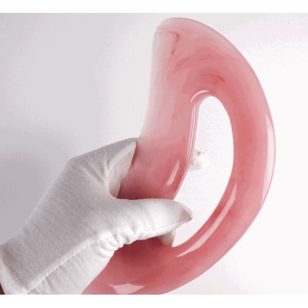 Шкребок Гуаша, пластина, масажер для Гуаша, рожева смола, 8х12,6 см