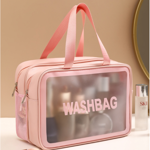 Косметичка двошарова "Washbag", водонепроникна тревел косметичка, 3 кольори, 31х21х15