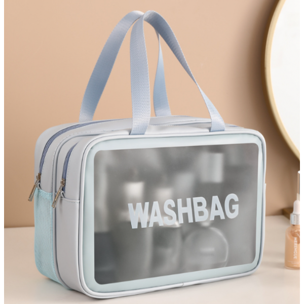 Косметичка двошарова "Washbag", водонепроникна тревел косметичка, 3 кольори, 31х21х15