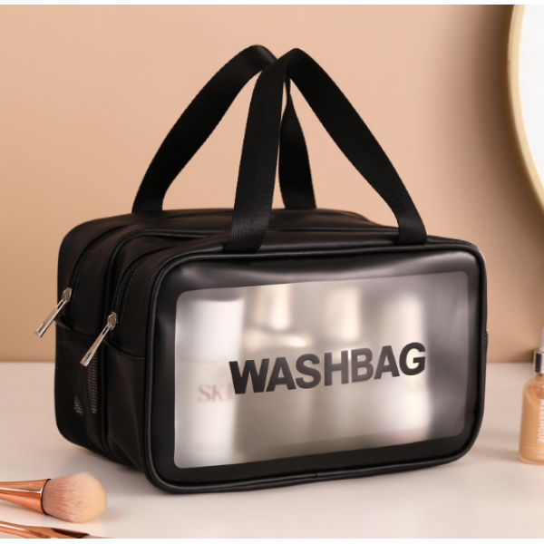 Косметичка двошарова "Washbag", водонепроникна тревел косметичка, 3 кольори, 27х15х17 см