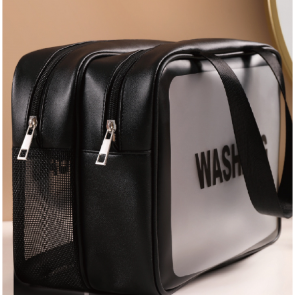 Косметичка двошарова "Washbag", водонепроникна тревел косметичка, 3 кольори, 31х21х15