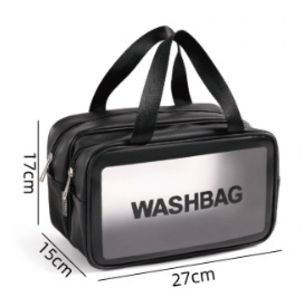 Косметичка двошарова "Washbag", водонепроникна тревел косметичка, 3 кольори, 27х15х17 см