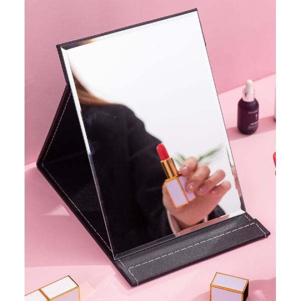 Дзеркало косметичне, складне, 3 кольори, 25х18 см