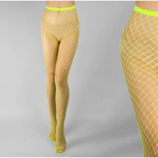 Колготи в сітку, кольорові колготи в сіточку, салатові, 1 шт 
