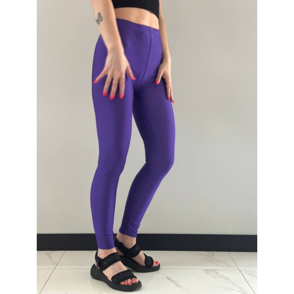 Лосіни "GloryMix" з глянцевим блиском, яскраві легінси, фіолетові