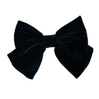 Затискач - бант для волосся "Black", чорний, 10х16 см