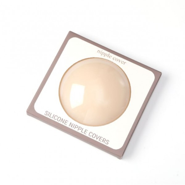 Наклейки многоразовые силиконовые для груди "круглые", Silicone Nipple Covers, стикини, пестис, диаметр 8 см (1 пара)