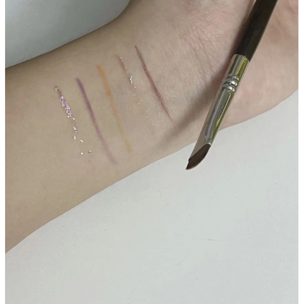 Пензлик для макіяжу зі скошеною голівкою, пензлик для підводки, 1 шт Пензлик для макіяжу зі скошеною голівкою, пензлик для підводки, 1 шт