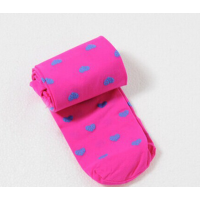 Колготки дитячі в сердечка, яскраво рожеві, 100 den, на зріст 105-130 см