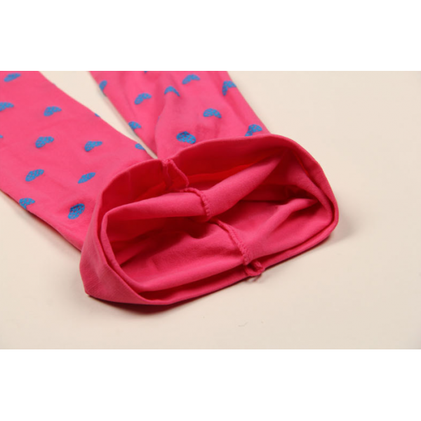 Колготки дитячі в сердечка, блакитні, 100 den, на зріст 105-130 см