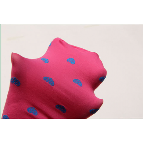 Колготки дитячі в сердечка, блакитні, 100 den, на зріст 105-130 см