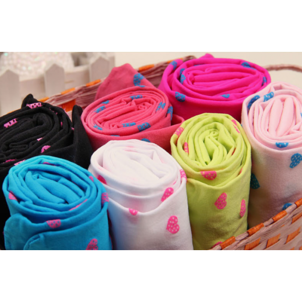 Колготки дитячі в сердечка, блакитні, 100 den, на зріст 105-130 см