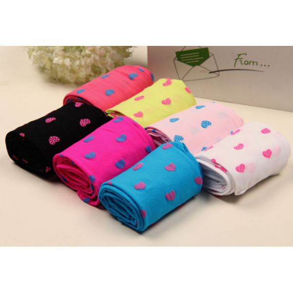 Колготки дитячі в сердечка, яскраво рожеві, 100 den, на зріст 105-130 см Колготки дитячі в сердечка, яскраво рожеві, 100 den, на зріст 105-130 см