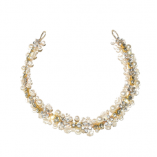Обруч для волос с жемчугом «Pearl», украшение для причесок, золото