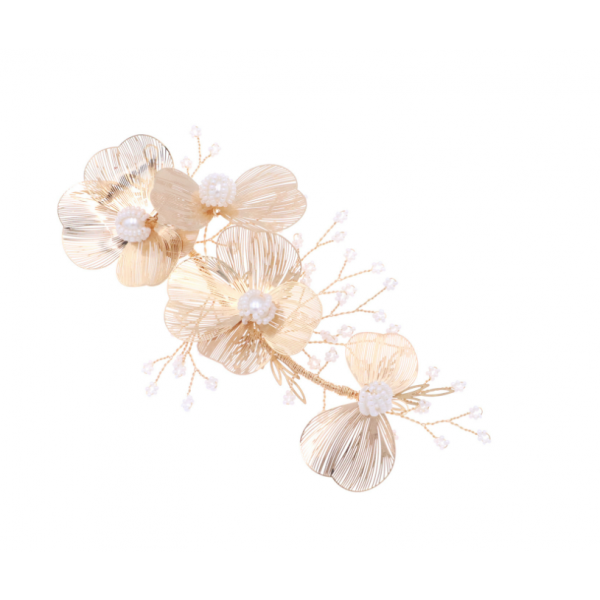 Заколка для волос «Golden flower», украшение для прически, золото