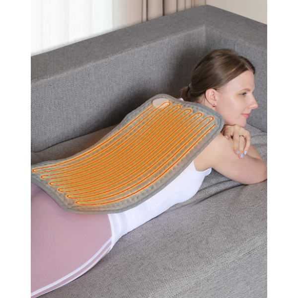 Грілка електрична, мініковдра з підігрівом, з пультом керування, 50*100 см, сіра