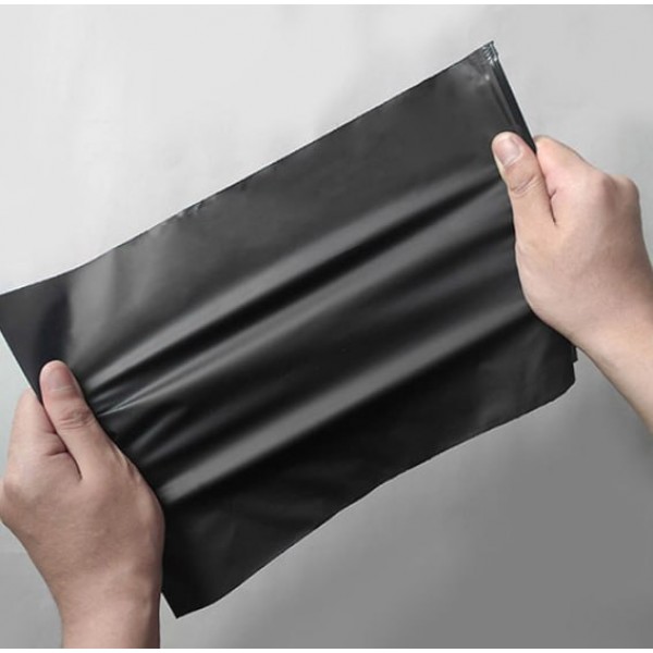 Пакет матовый с замком Zip-Lock 20х25 см (пакет для упаковки), плотность 160 мкм, черный, 1шт