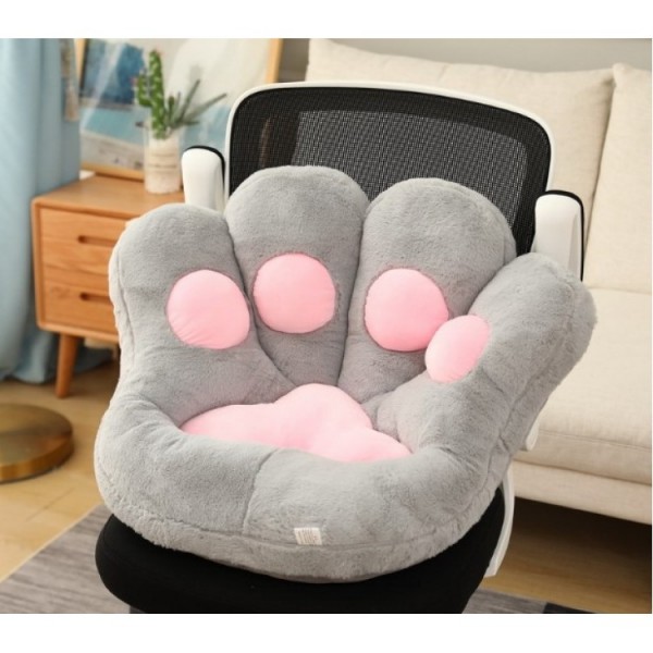 М'яка подушка для сидіння, Лапка, 50х60 см, сіра лапка