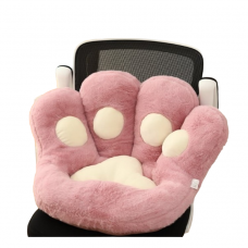 М'яка подушка для сидіння, у формі Лапки, велика, 70х75 см, рожева лапка