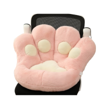 М'яка подушка для сидіння, у формі Лапки, велика, 70х75 см, ніжно-рожева лапка