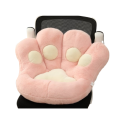 М'яка подушка для сидіння, у формі Лапки, велика, 70х75 см, ніжно-рожева лапка