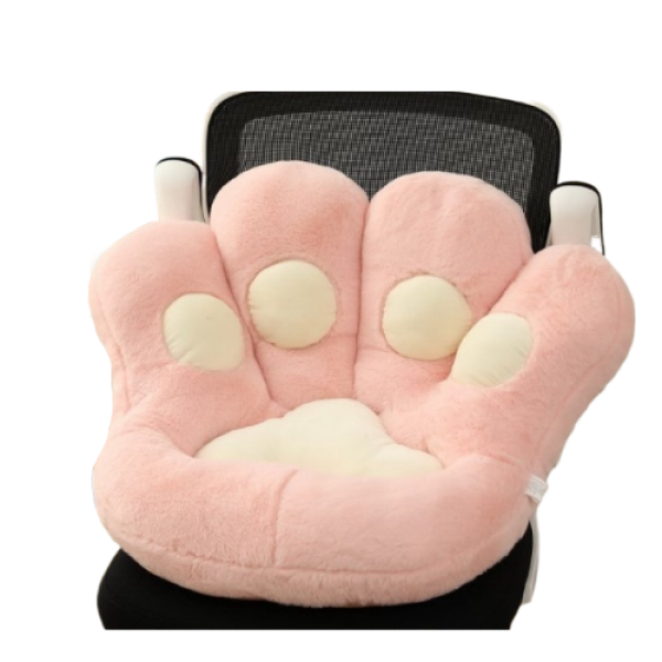 М'яка подушка для сидіння, у формі Лапки, велика, 70х75 см, ніжно-рожева лапка