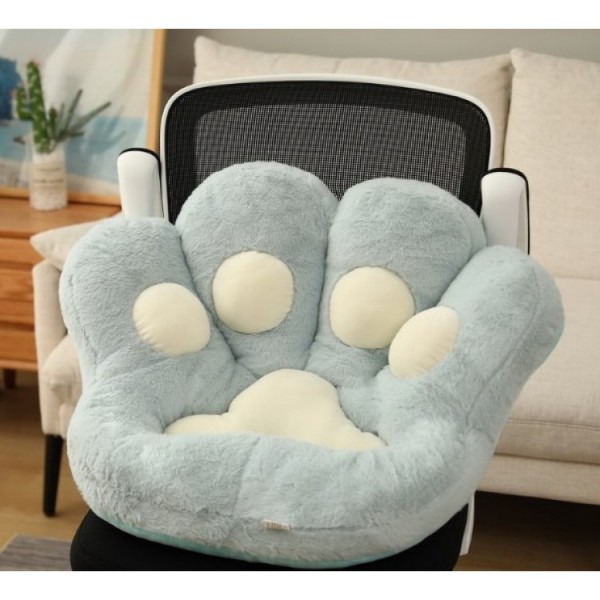 М'яка подушка для сидіння, у формі Лапки, велика, 70х75 см, ніжно-блакитна лапка М'яка подушка для сидіння, у формі Лапки, велика, 70х75 см, ніжно-блакитна лапка