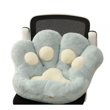 М'яка подушка для сидіння, у формі Лапки, велика, 70х75 см, ніжно-блакитна лапка