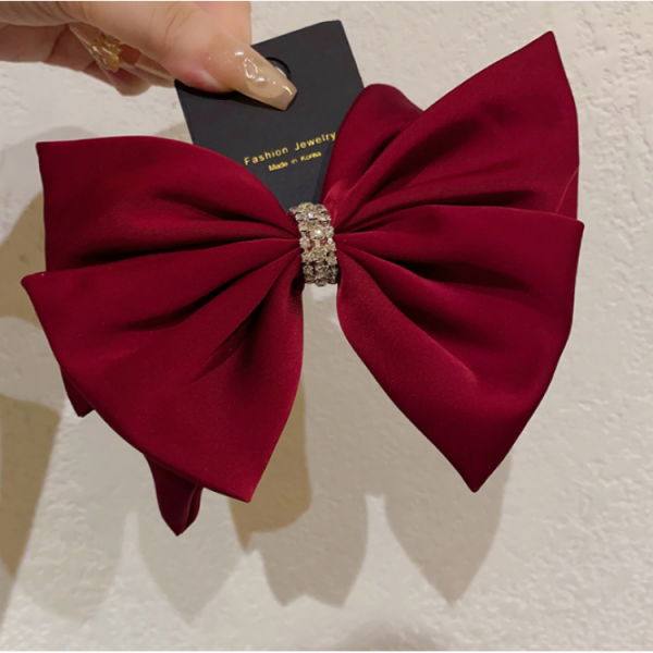 Шпилька для волосся з великим бантом "Butterfly", затискач для волосся, червоний Шпилька для волосся з великим бантом "Butterfly", затискач для волосся, червоний