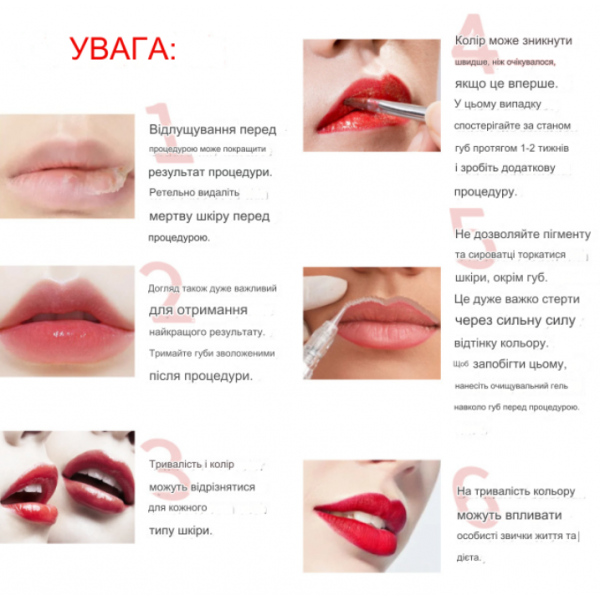 Профессиональный набор для перманентного макияжа губ ibcccndc BB Lip Serum (semi-permanent) for professional use