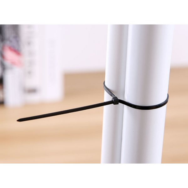 Хомути пластикові, хомути стяжки, чорні, 2,5х100 мм, 100 шт