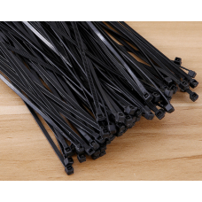 Хомути пластикові, хомути стяжки, чорні, 2,5х100 мм, 100 шт