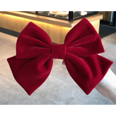 Затискач - бант для волосся "Red", червоний, 10х16 см