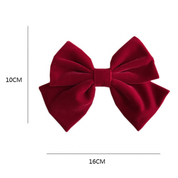 Затискач - бант для волосся "Black", чорний, 10х16 см